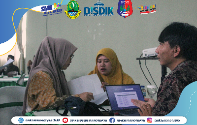 Dokumentasi Kegiatan Desk Laporan BOPD SMK Negeri Kabupaten Tasikmalaya  di SMK Negeri Manonjaya