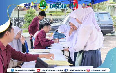 Dokumentasi kegiatan daftar ulang PPDB Tahap 2