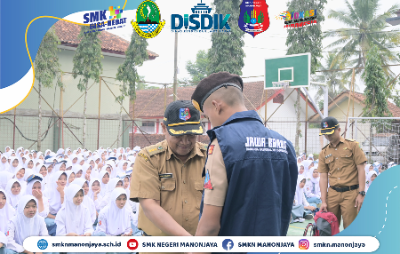 Pelepasan Peserta Raimuna Nasional XII dari SMK Negeri Manonjaya