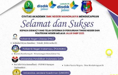 Kami mengucapkan SELAMAT & SUKSES kepada siswa yang telah lulus SNBP 2025 